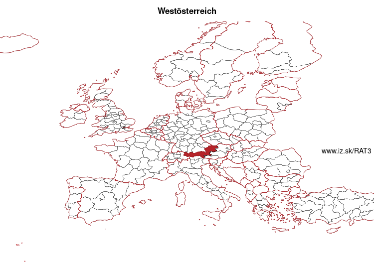 map of Westösterreich AT3
