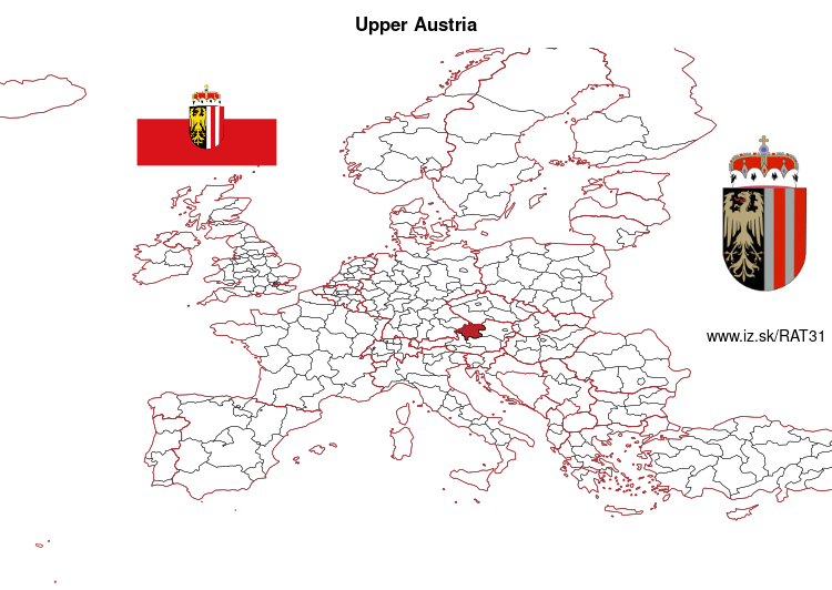 map of Upper Austria AT31