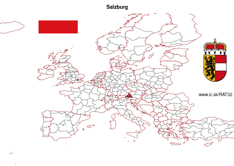 map of Salzburg AT32