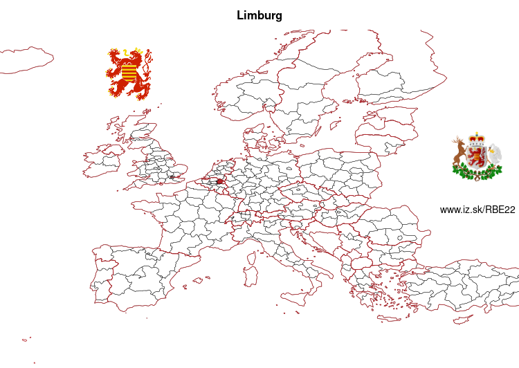 map of Limburg BE22