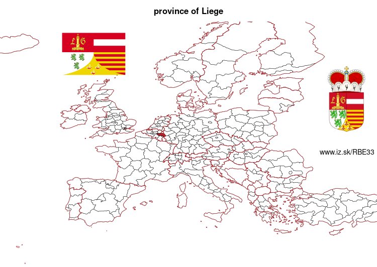 map of Province of Liege BE33