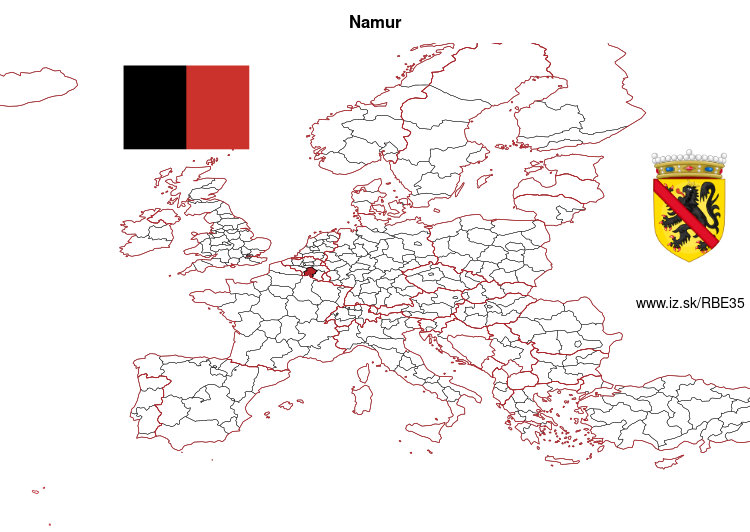 map of Namur BE35