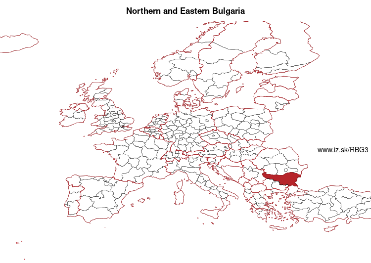 map of Northern and Eastern Bulgaria BG3