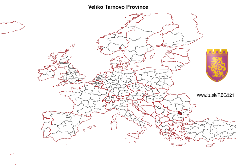 map of Veliko Tarnovo Province BG321