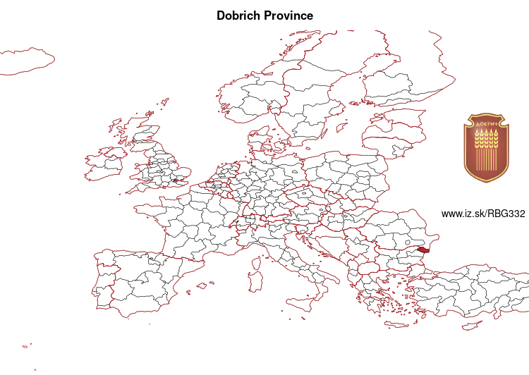 map of Dobrich Province BG332
