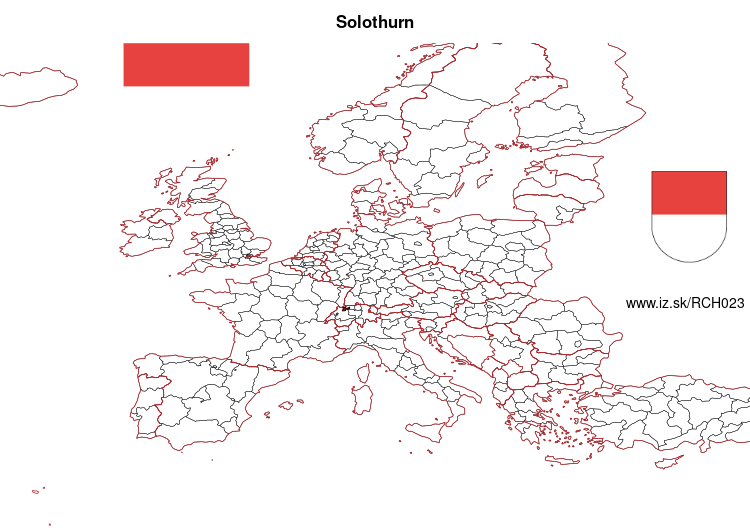 map of Solothurn CH023