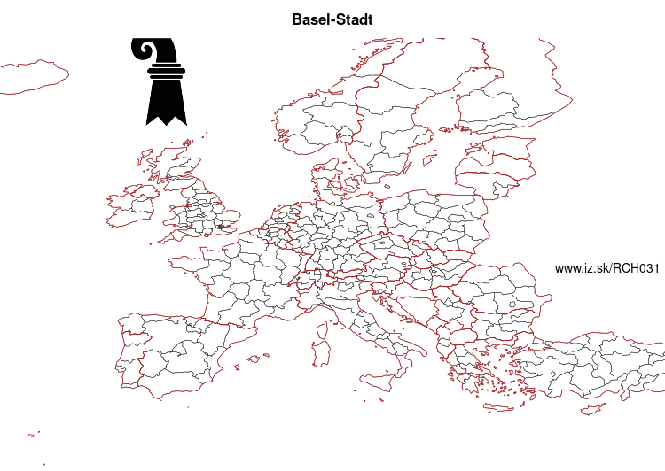 map of Basel-Stadt CH031