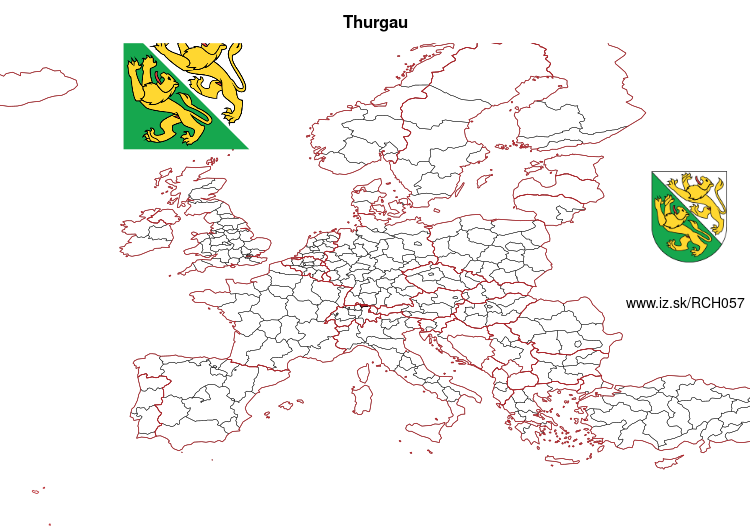 map of Thurgau CH057
