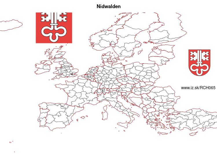 map of Nidwalden CH065
