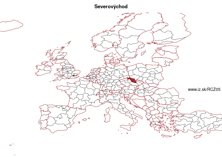 map of Severovýchod CZ05