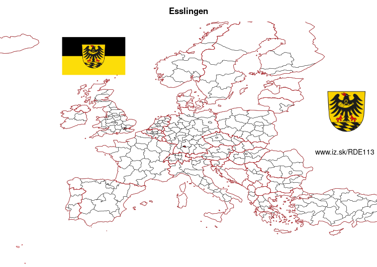 map of Esslingen DE113