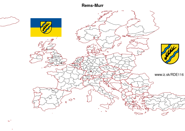map of Rems-Murr DE116