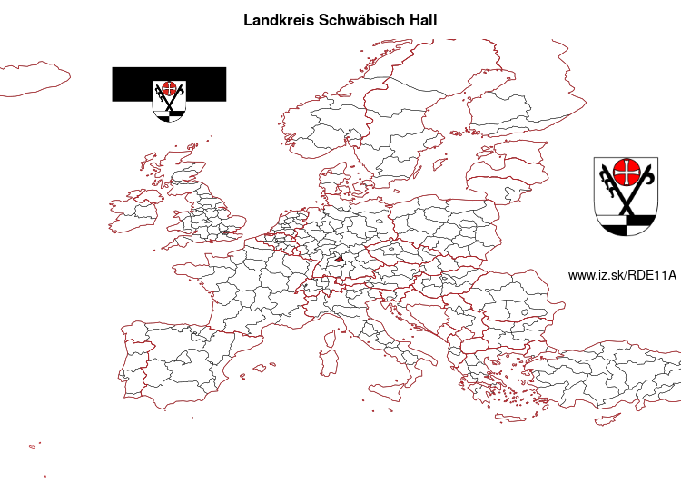 map of Landkreis Schwäbisch Hall DE11A