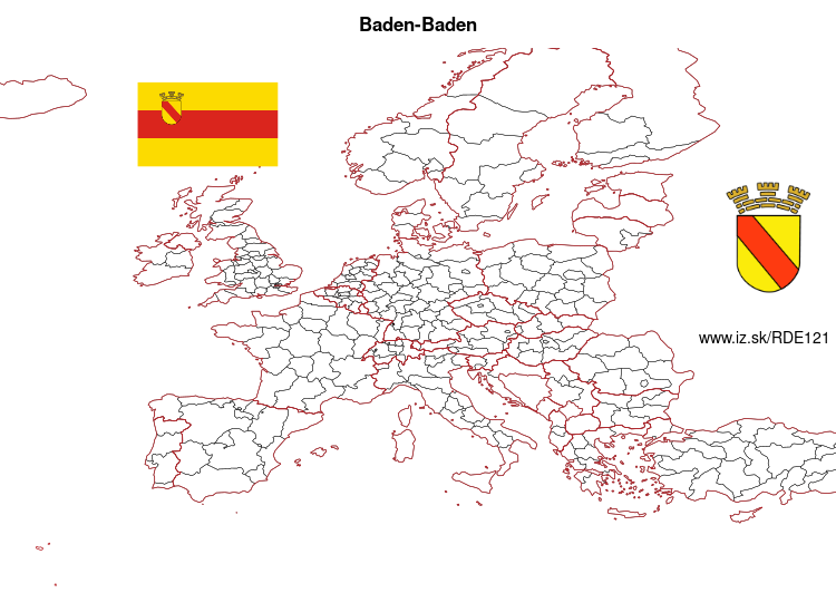 map of Baden-Baden DE121