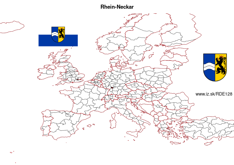 map of Rhein-Neckar DE128