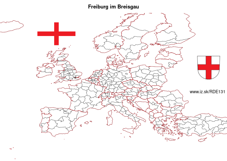 map of Freiburg im Breisgau DE131