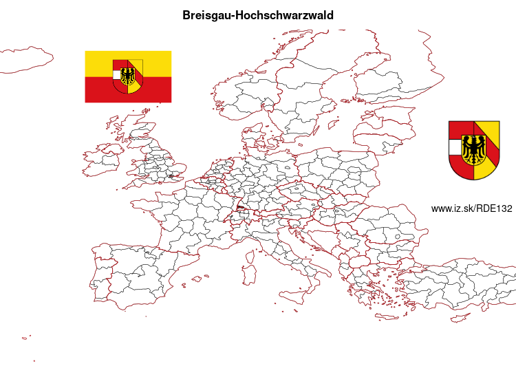 map of Breisgau-Hochschwarzwald DE132