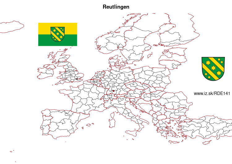 map of Reutlingen DE141