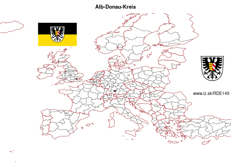 map of Alb-Donau-Kreis DE145