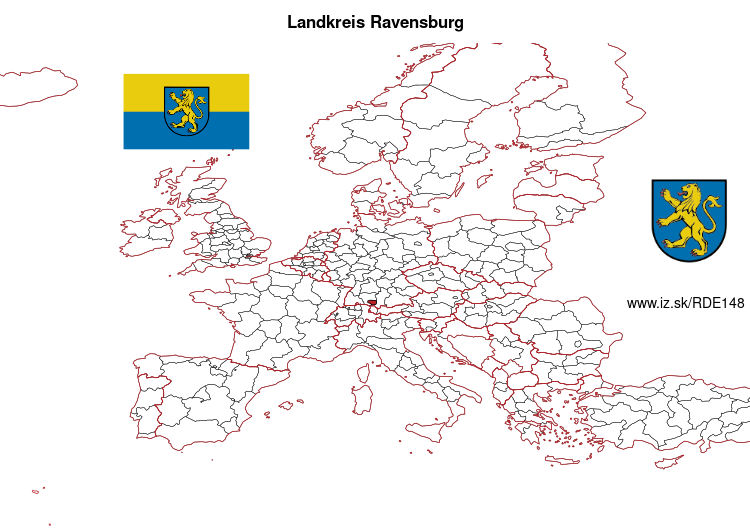 map of Landkreis Ravensburg DE148