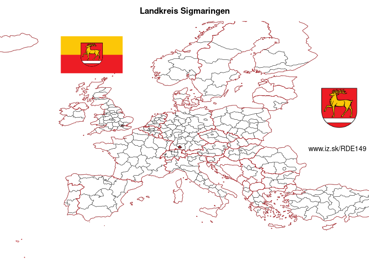 map of Landkreis Sigmaringen DE149