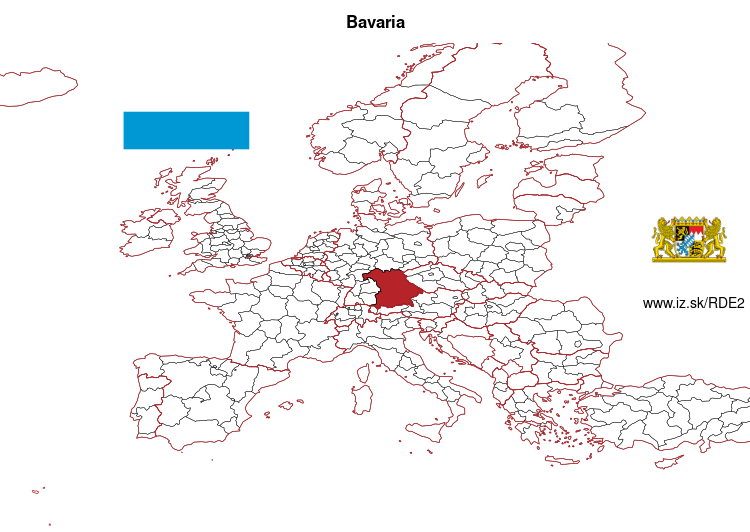 map of Bavaria DE2