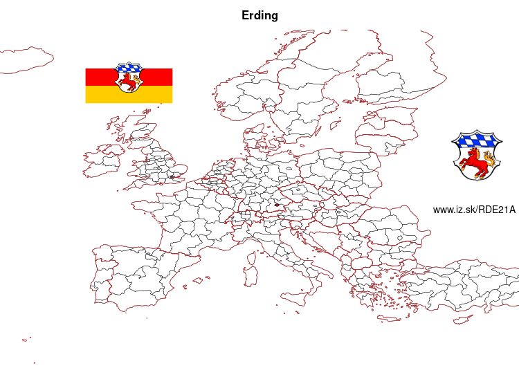 map of Erding DE21A