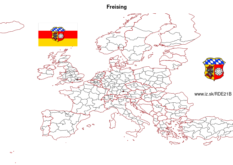 map of Freising DE21B