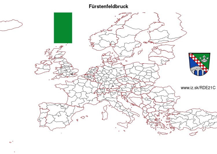 map of Fürstenfeldbruck DE21C