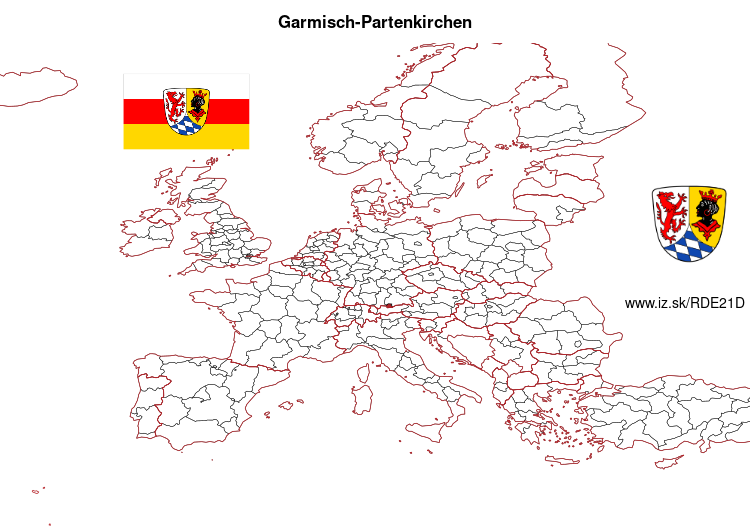 map of Garmisch-Partenkirchen DE21D