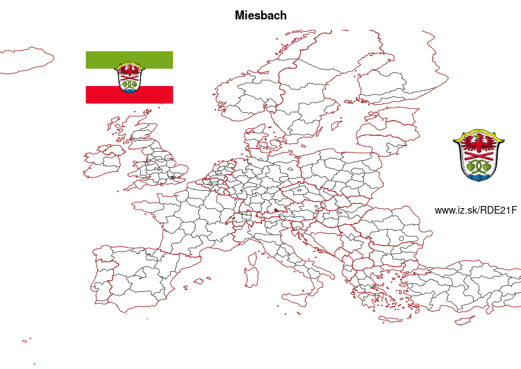 map of Miesbach DE21F