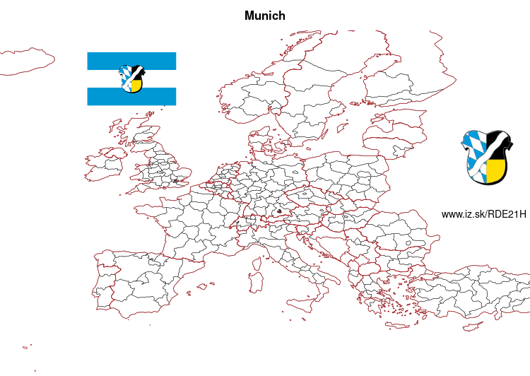 map of Munich DE21H