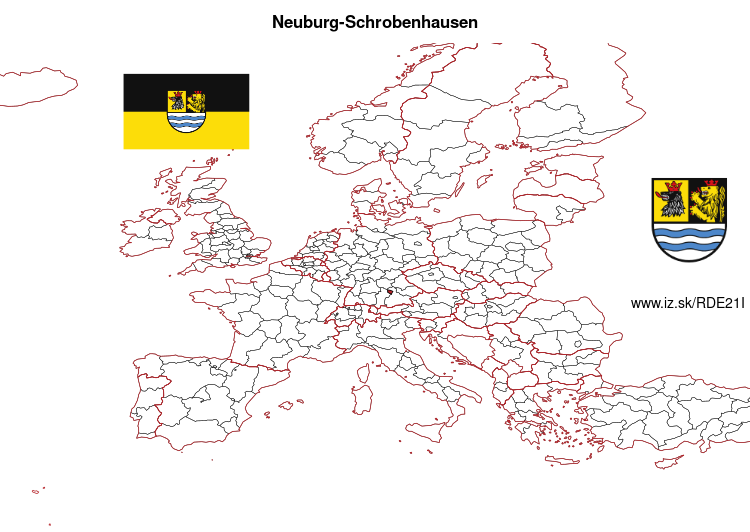 map of Neuburg-Schrobenhausen DE21I