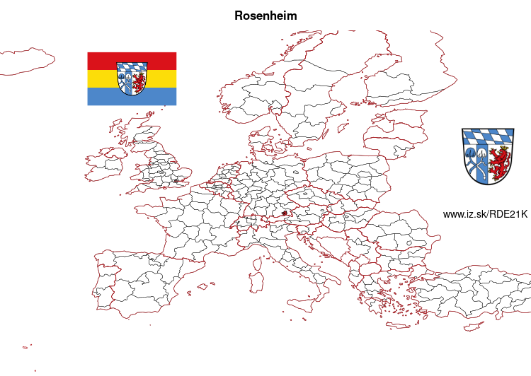 map of Rosenheim DE21K