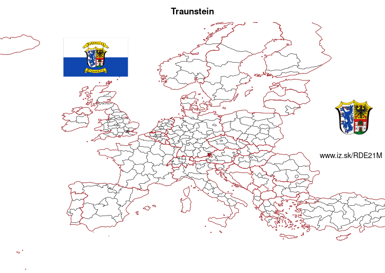 map of Traunstein DE21M