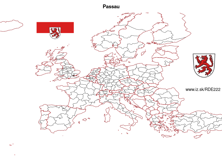 map of Passau DE222