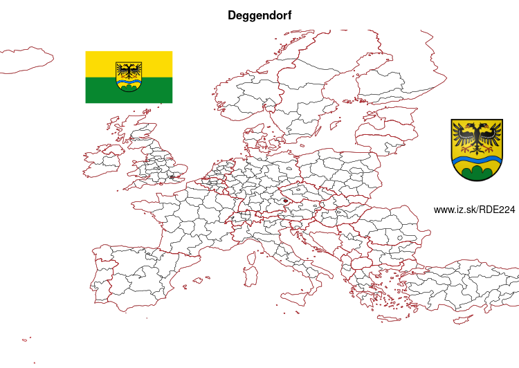 map of Deggendorf DE224