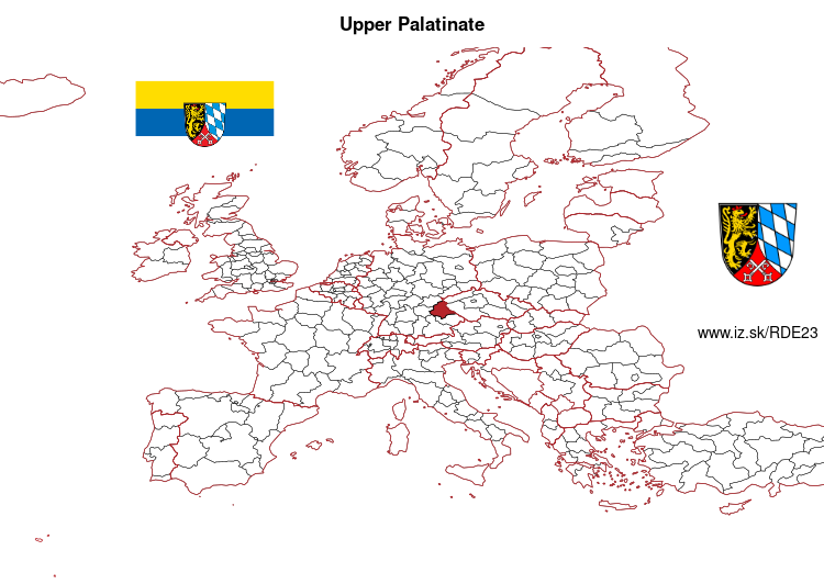 map of Upper Palatinate DE23