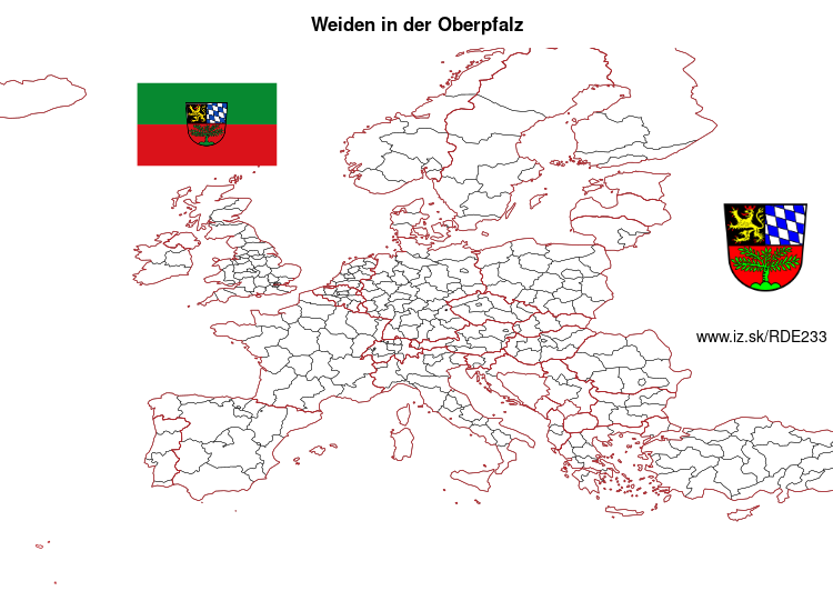 map of Weiden in der Oberpfalz DE233