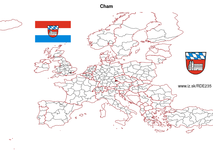 map of Cham DE235