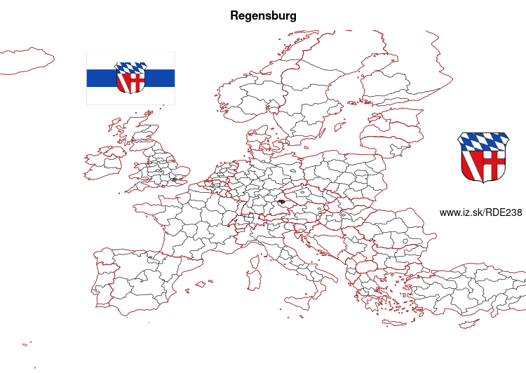 map of Regensburg DE238