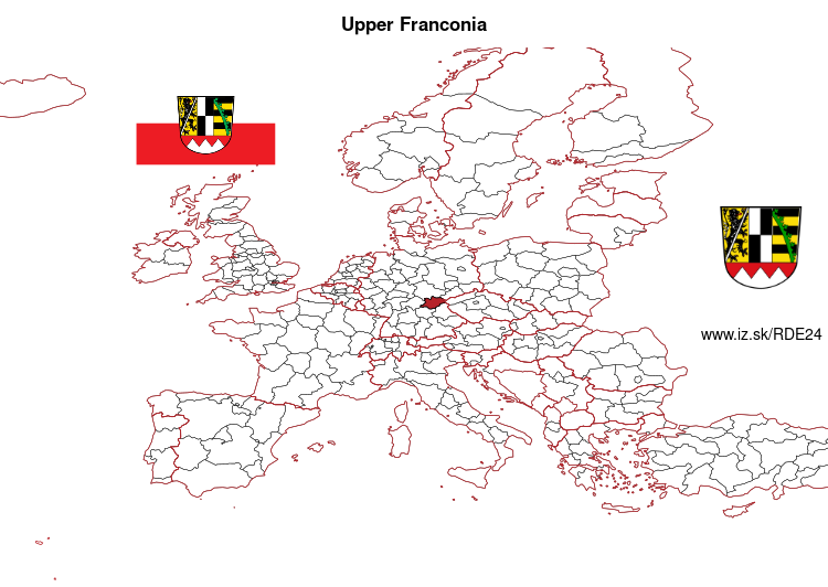 map of Upper Franconia DE24