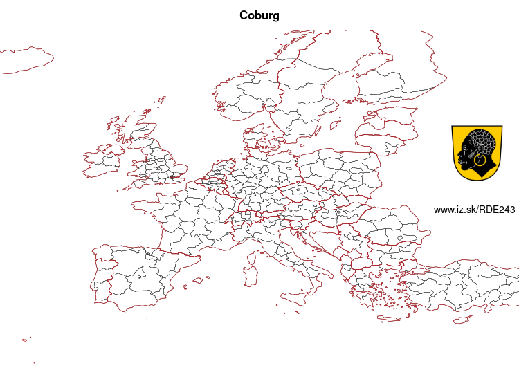 map of Coburg DE243