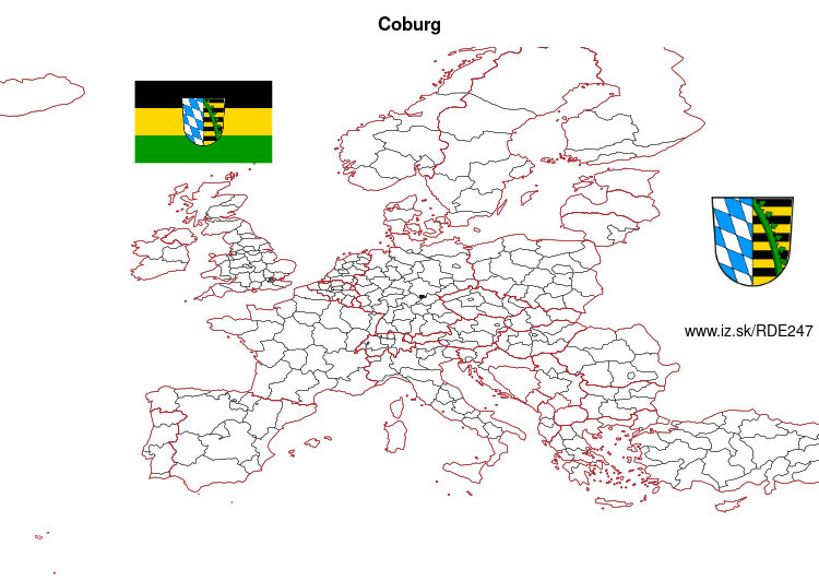 map of Coburg DE247