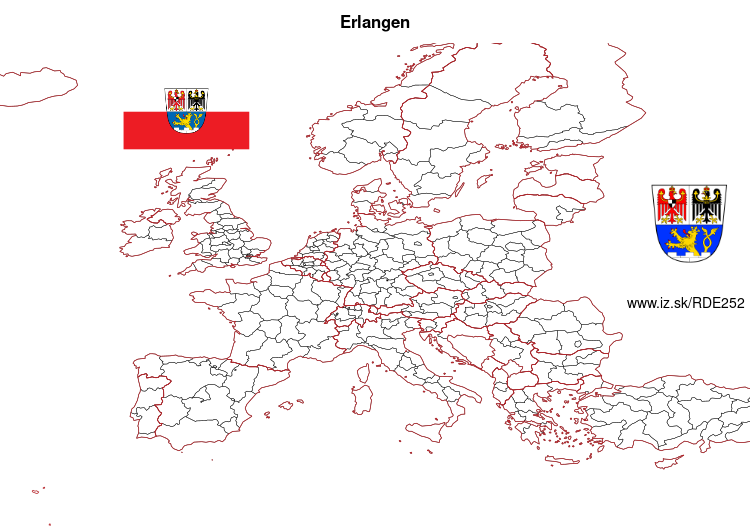 map of Erlangen DE252