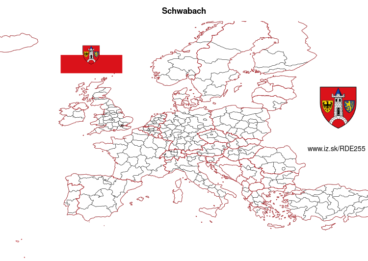 map of Schwabach DE255