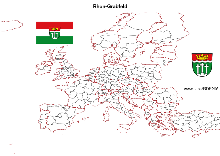 map of Rhön-Grabfeld DE266