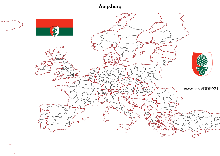 map of Augsburg DE271
