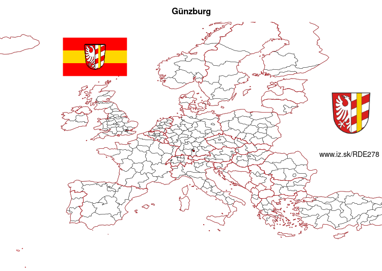 map of Günzburg DE278