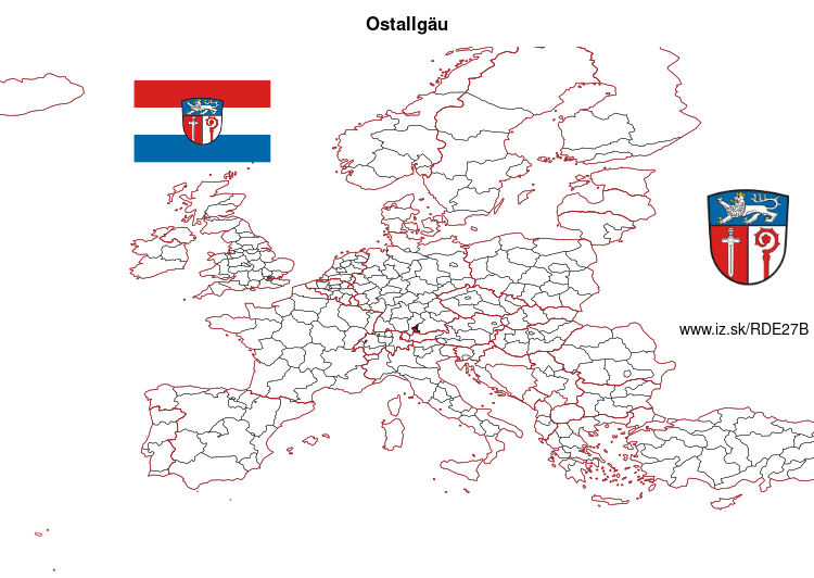 map of Ostallgäu DE27B